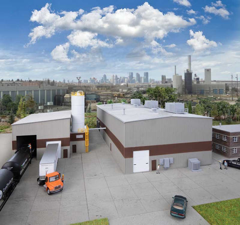 HO Scale Walthers Cornerstone 933-4166 Chocolate Factory Building Kit