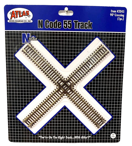 N Scale Atlas 2045 Code 55 90-Degree Crossing