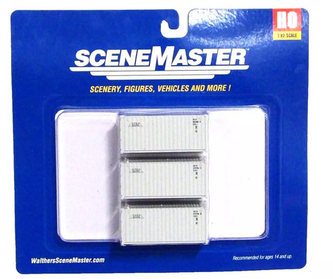 HO Scale Walthers SceneMaster 949-18051 Gateway 20' Corrugated Container 3-Pack