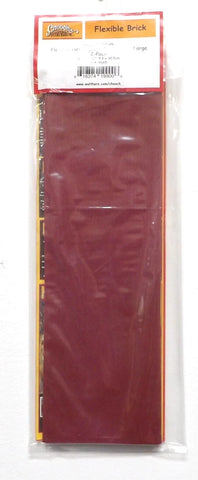 HO/S/O Scale Chooch 214-8665 Herringbone Dark Red 1/8" Brick Flexible Sheet
