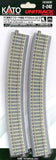 HO Kato Unitrack 2-242 Superelevated Concrete Ties Easement Curve 28-3/4" Radius
