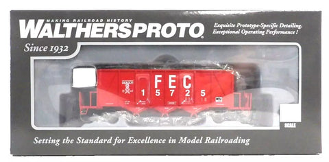 HO Scale Walthers Proto 920-106038 Florida East Coast FEC 15725 40' Ortner 100-Ton Aggregate Hopper
