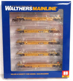 HO Scale Walthers MainLine 910-55664 Black & White  logo TTX DTTX 740545 Thrall 5-Unit Rebuilt 40' Well Car
