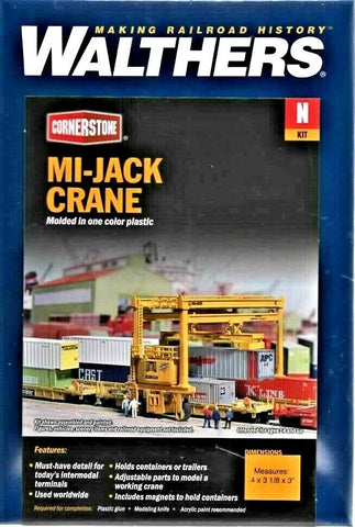 N Scale Walthers Cornerstone 933-3222 MI-JACK Translift Intermodal Crane Kit