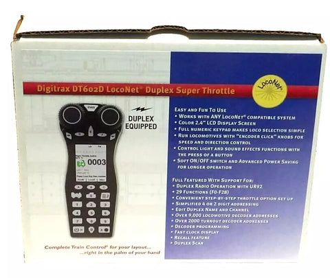 Digitrax DT602D Advanced Duplex Radio Super Throttle
