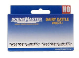 HO Scale Walthers SceneMaster 949-6092 Black and White Cows/Dairy Cattle pkg(21)
