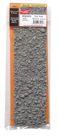 All Scale Chooch 214-8599 Stone Rip Rap Textured Freight Car Load Flexible Sheet