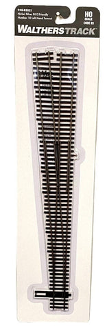 HO Scale Walthers 948-83021 Code 83 #10 Left Hand DCC Friendly Turnout