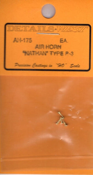Details West 173 HO Scale Blat Single Hime Air Horn (Pack of 2