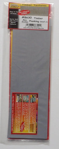 All Scale Chooch 214-8630 Small Timber Planking Flexible Sheet 2-Pack