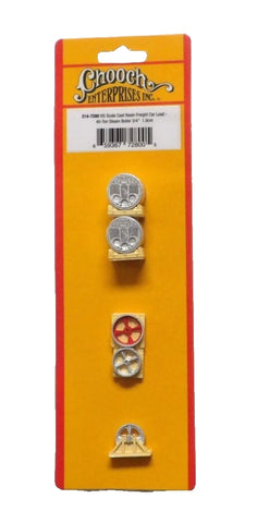 HO Scale Chooch 7280 40-Ton Steam Boiler Freight Car Load 5-Pack