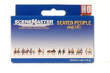 HO Scale Walthers SceneMaster 949-6091 Sitting People pkg (18)