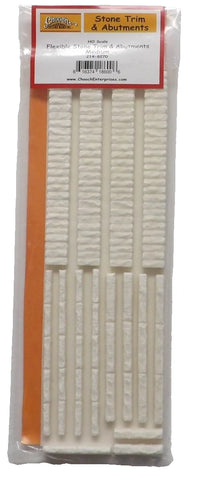 HO Scale Chooch 214-8270 Medium Stone Trim & Abutments Flexible Sheet