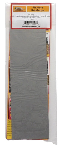HO Scale Chooch 214-8653 Distressed Concrete w/Large Cracks Flexible Sheet