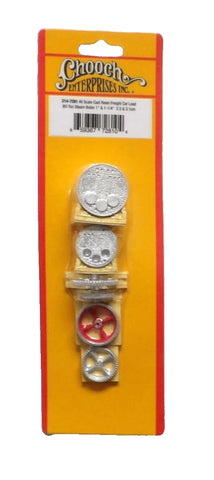 HO Scale Chooch 7281 80-Ton Steam Boiler Freight Car Load 6-Pack