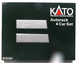 N Scale Kato 106-5510 Canadian Pacific CP Aluminum Enclosed Auto Rack 4-Pack