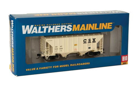 HO Scale Walthers MainLine 910-7960 CSX 242046 37' 2-Bay Covered Hopper