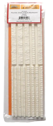 HO Scale Chooch 214-8269 Small Stone Trim & Abutments Flexible Sheet