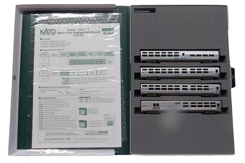 N Scale Kato 106-8004 Amtrak Viewliner II Phase III 4 Car Set