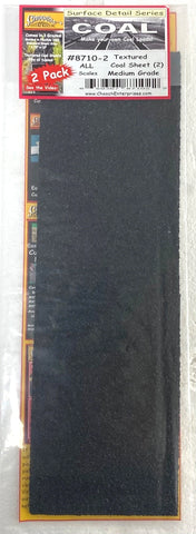 ALL Scale Chooch 8712-2 Large Coal Lumps Flexible Freight Car Load Sheets (2) pc