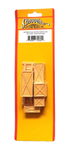 HO Scale Chooch 7243 Heavy Crates Freight Car Load 5-Pack