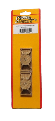 HO Scale Chooch 7245 Light Cable Spools Freight Car Load 2-Pack