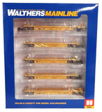 HO Scale Walthers MainLine 910-55669 Small Red logo TTX DTTX 748228 Thrall 5-Unit Rebuilt 40' Well Car