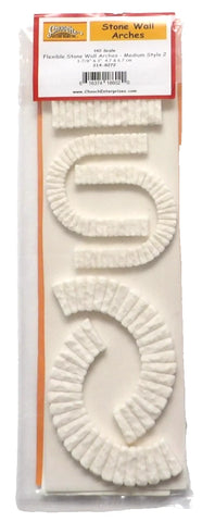 HO Scale Chooch 214-8272 Stone Wall Arches Style 2 Flexible Sheet