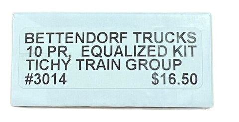 HO Scale Tichy Train Group 3014 Bettendorf Freight Car Trucks Kit ( 10) Pr.