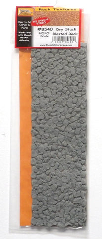 HO/O Scale Chooch 214-8540 Large Dry-Stack Blasted Rock Flexible Sheet