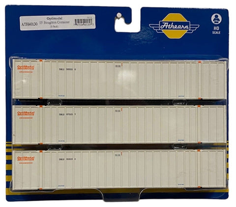 HO Scale Athearn 40130 Optimodal 53' Stoughton Containers Set #1 (3) pcs