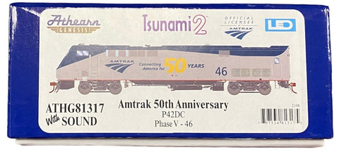 HO Athearn Genesis G81317 Amtrak P42DC 50th Anniversary Phase V #46 DCC Sound