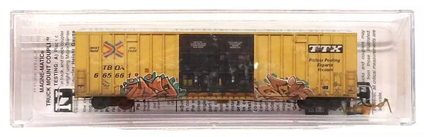 N Scale Micro Trains 12344017 TTX TBOX 665661 60' Double Door High-Cub ...