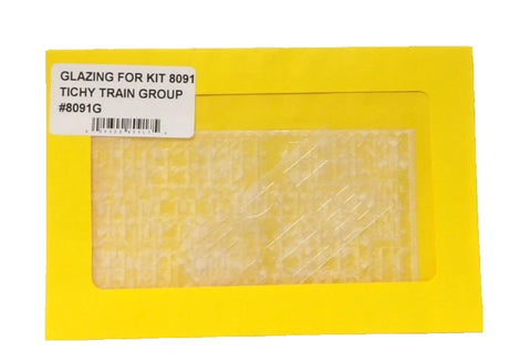 HO Scale Tichy Train Group 8091G Window Precut Glazing Pack for 8091