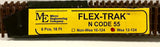 N Scale Micro Engineering 12-124 Code 55 Wood Ties Weathered Flex-Track (6) pcs