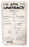 HO Scale Kato Unitrack 2-120 Straight Track 4-1/2" 114mm pkg (4)