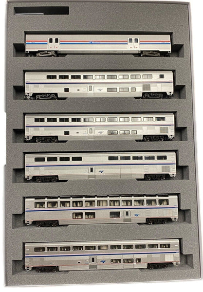 KATO Amtrak Superliner I Phase VI 6両セット Kato USA, Inc. N Amtrak Superliner Phase VI 6-Unit Bookcase Set