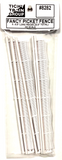 HO Scale Tichy Train Group 8282 Fancy Picket Fence 6.5" Long (5) pcs