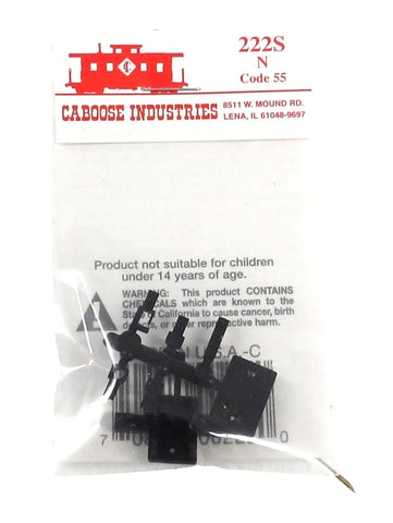 N Scale Caboose Industries 222s Sprung Operating Ground Throw for Code 55 Rail