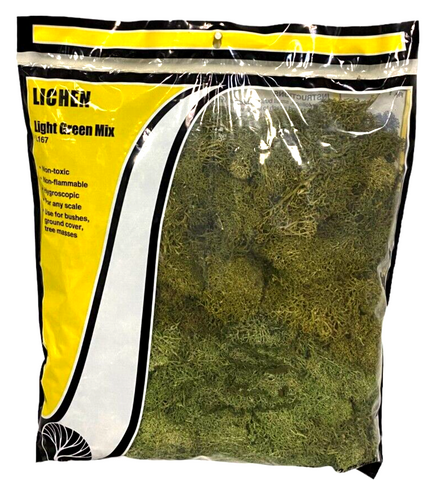 Woodland Scenics L167 Light Green Mix Lichen Bag