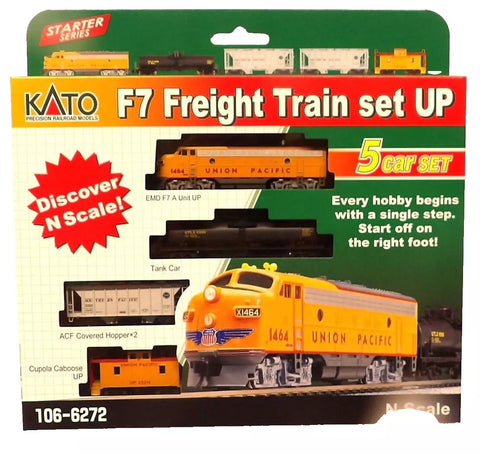 N Scale Kato 106-6272 Union Pacific F7a Freight Train Set