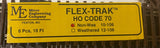 HO Scale Micro Engineering 10-106 Code 70 Wood Ties Non-Weathered Flex-Track (6) pcs