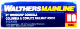 HO Walthers MainLine 910-6109 Columbia & Cowlitz CLC 5010 61' Wood Chip Gondola