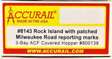 Accurail 8143-1 Milwaukee Road MILW 800138 ex-Rock 47' ACF Covered Hopper Kit