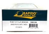 HO Rapido 198010A Union Pacific BKTY 153475 PC&F 5241 Cubic Foot 50' Boxcar