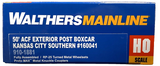 HO Scale Walthers 910-1881 Kansas City Southern KCS 160041 50' ACF Boxcar