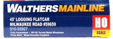 Walthers MainLine 910-50907 Milwaukee Road MILW 59659 45' Logging Flatcar