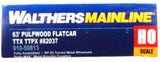 HO Walthers MainLine 910-50813 Trailer Train TTX TTPX 82037 63' Pulpwood Flatcar