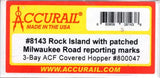 Accurail 8143-1 Milwaukee Road MILW 800047 ex-Rock 47' ACF Covered Hopper Kit