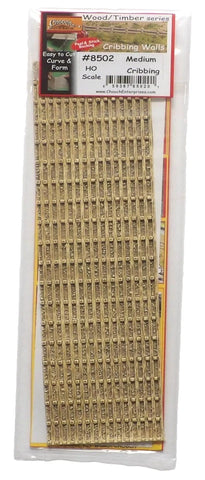HO Scale Chooch 214-8502 Medium Timber Cribbing Flexible Sheet